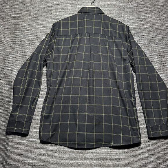 Dixxon Flannel Shirt Men's L Black Yellow Long Sleeve Button Up Stay Gold - Picture 12 of 13